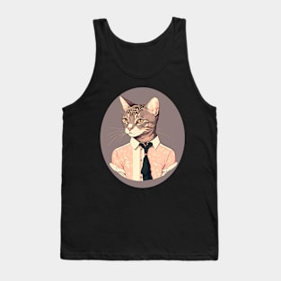 Preppy Cat Tank Top